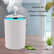 Silent Car Humidifier with LED Light - USB Powered