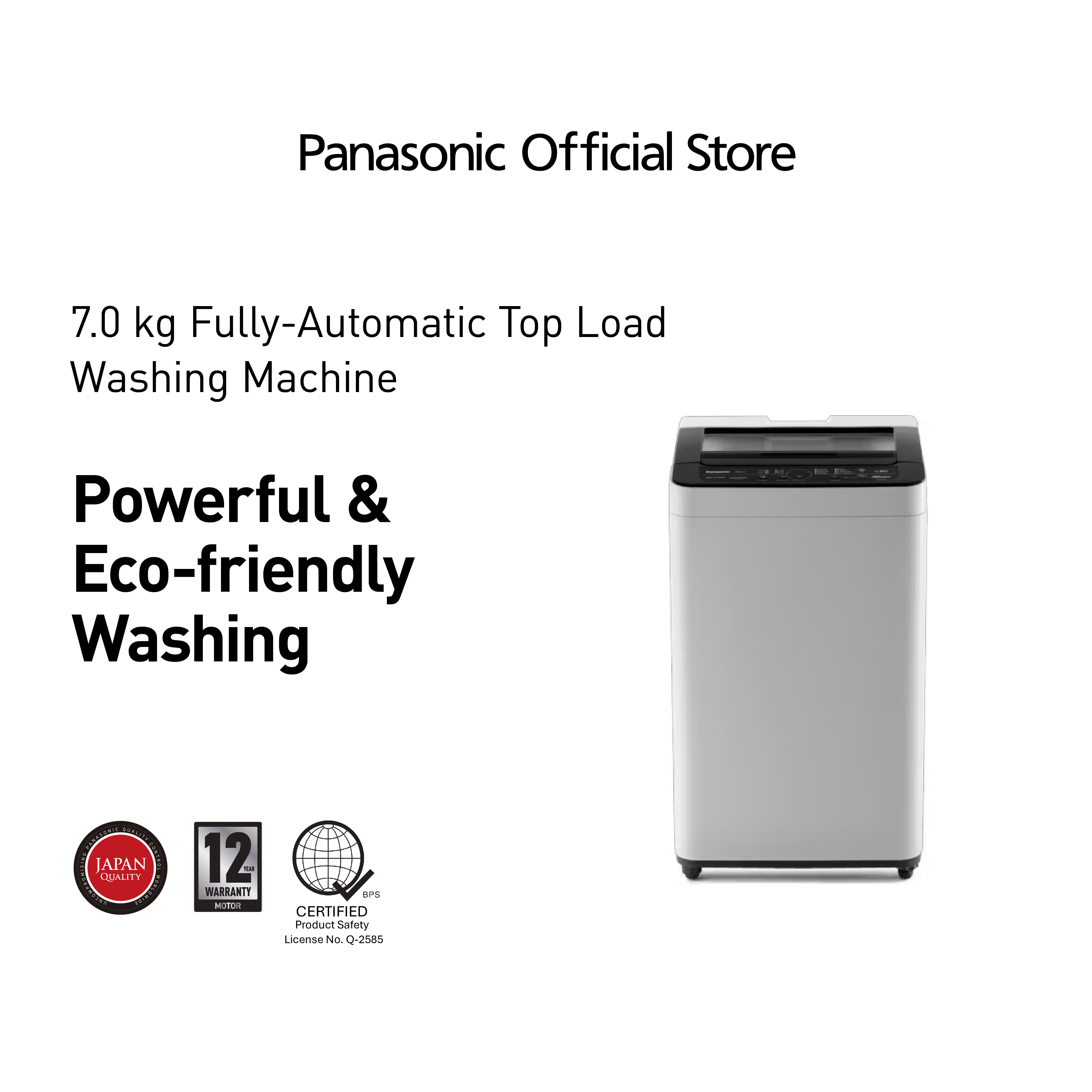 Panasonic 7.0 Kg Fully Automatic Top Load Washing Machine