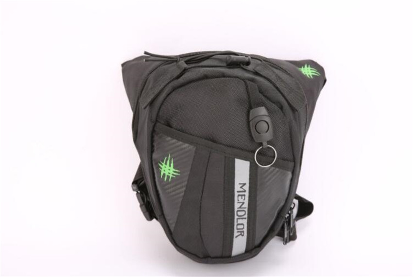 Black Oxford Cloth Waist Pack Leg Bag Travel Hiking Bag For Motorcycle Scooter
