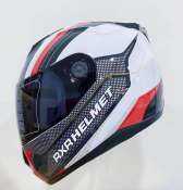 RXR Black Visor Full Face Helmet for Adult Size Large