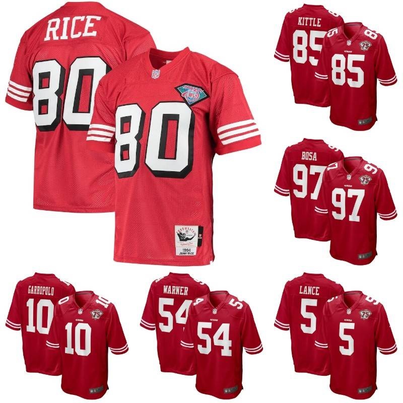 NFL_Jerseys Jersey San Francisco''49ers'' #80 Jerry Rice 97, 55% OFF