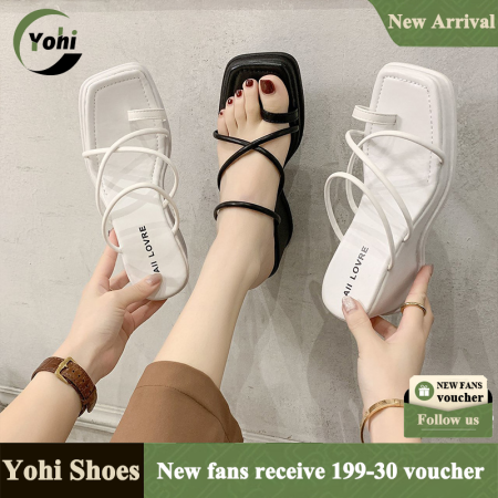 Yohi 5CM Block Heel Mules, Korean Bestseller Sandals