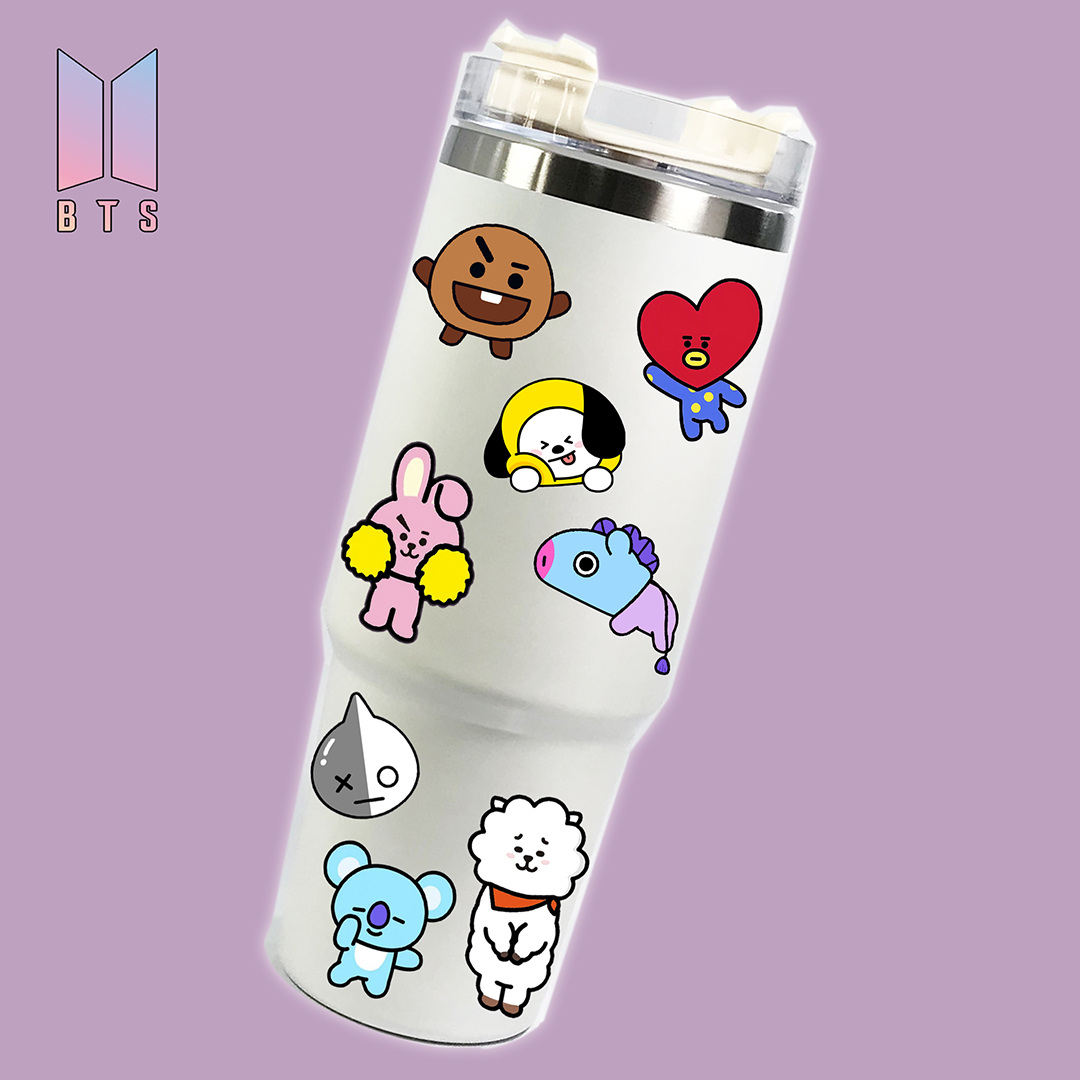 BTS Jungkook Seven 12OZ Thermos With Conical Straw