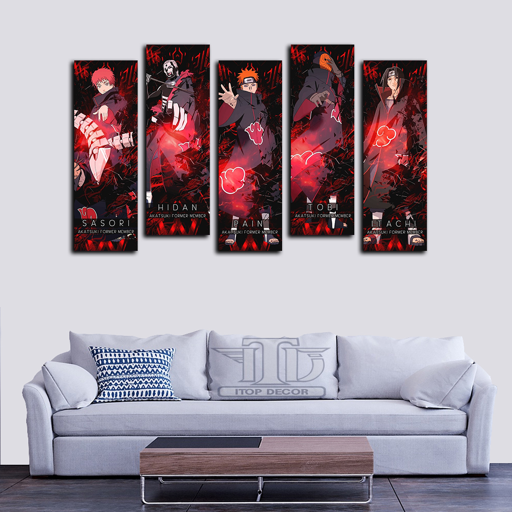 one1love Naruto Artworks Poster Prints Naruto Anime Eyes Canvas Painting  Decoration Art for Living Room Bedroom 20 x 30 cm without Frame :  : Home & Kitchen