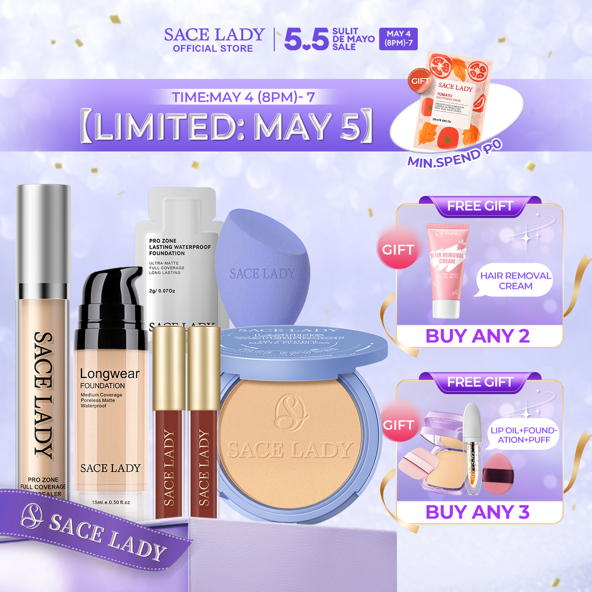 Discount on Sace Lady  shoes - SKU:  Waterproof Face Powder Oil Control Matte Long-Las