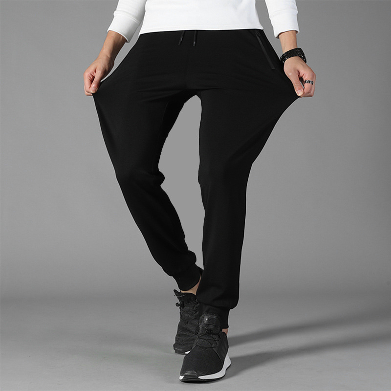 Cropped Fitness Pants Leggings Basketball Men's High-elastic