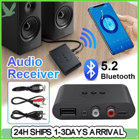 Kimp Bluetooth Receiver with Mic for Wireless Music Streaming