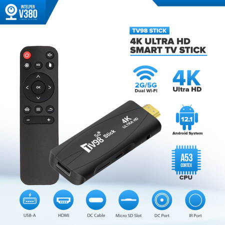 Intelper MXQ Pro 4K Android TV Stick with Dual WiFi