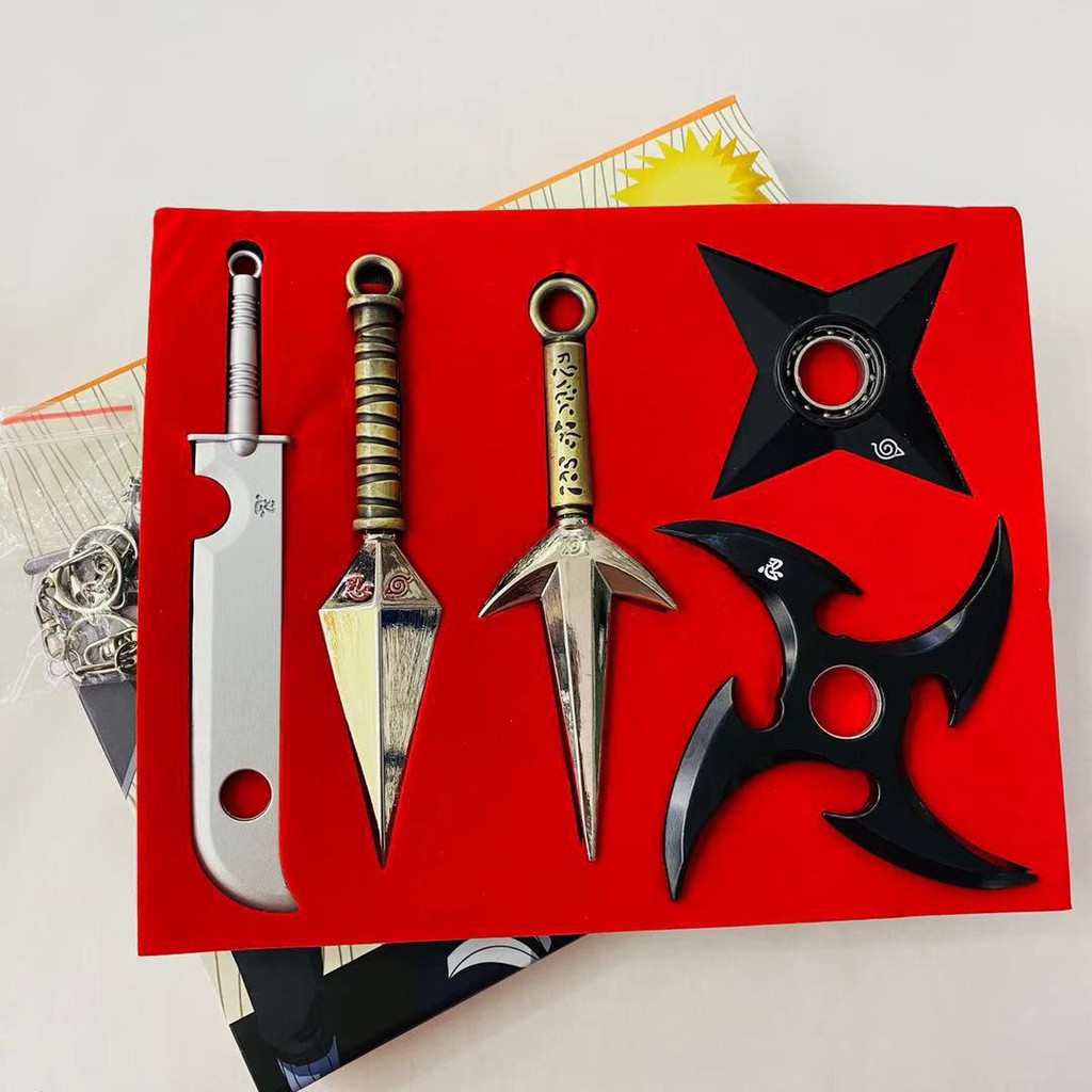 Red Naruto Kunai Set