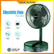 Portable Telescopic Desk Fan - USB Rechargeable (with brand name)