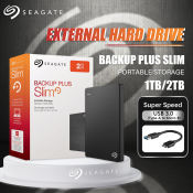 Seagate Backup Plus Slim Portable External Hard Drive, 1TB