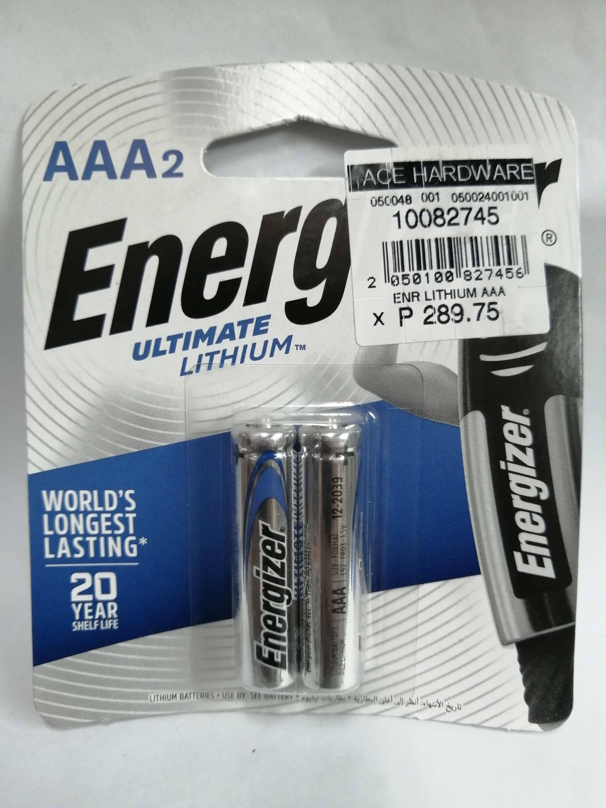 Energizer Ultimate Lithium AAA 2-Batteries | Lazada PH