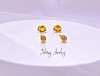 Zihang Jewelry Birthstone Zirconia Studs Earrings