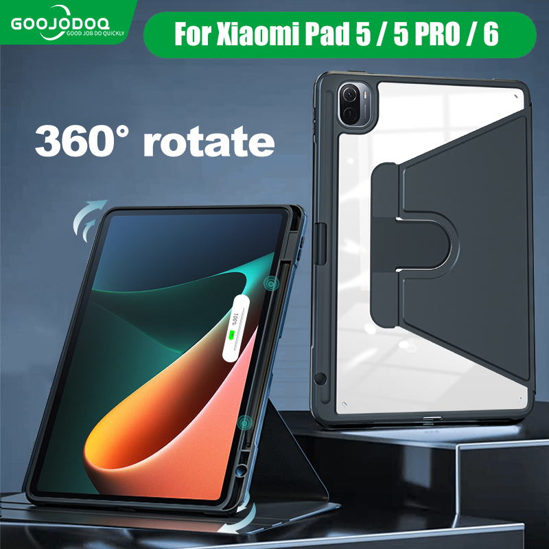 Funda For Xiaomi Redmi Pad SE 11inch Case Coque 360 Rotation Stand Cover  For Redmi Pad 10.61inch Kids non-toxic Silicone Cases