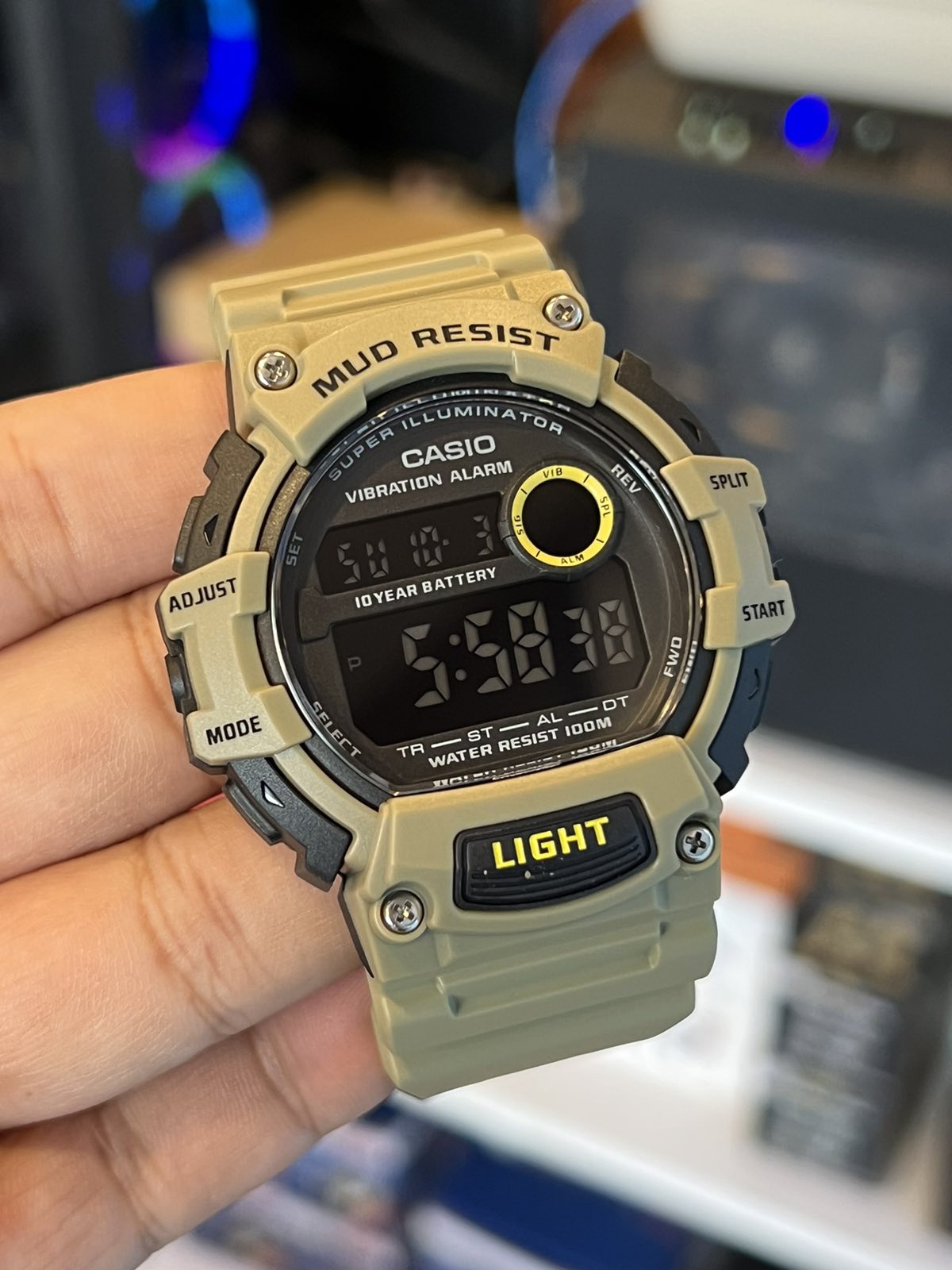 Casio mud resist discount watch