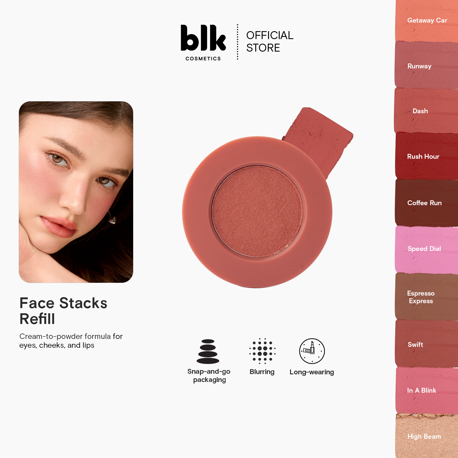 Discount on BLK Cosmetics  shoes - SKU: blk cosmetics face stacks refill