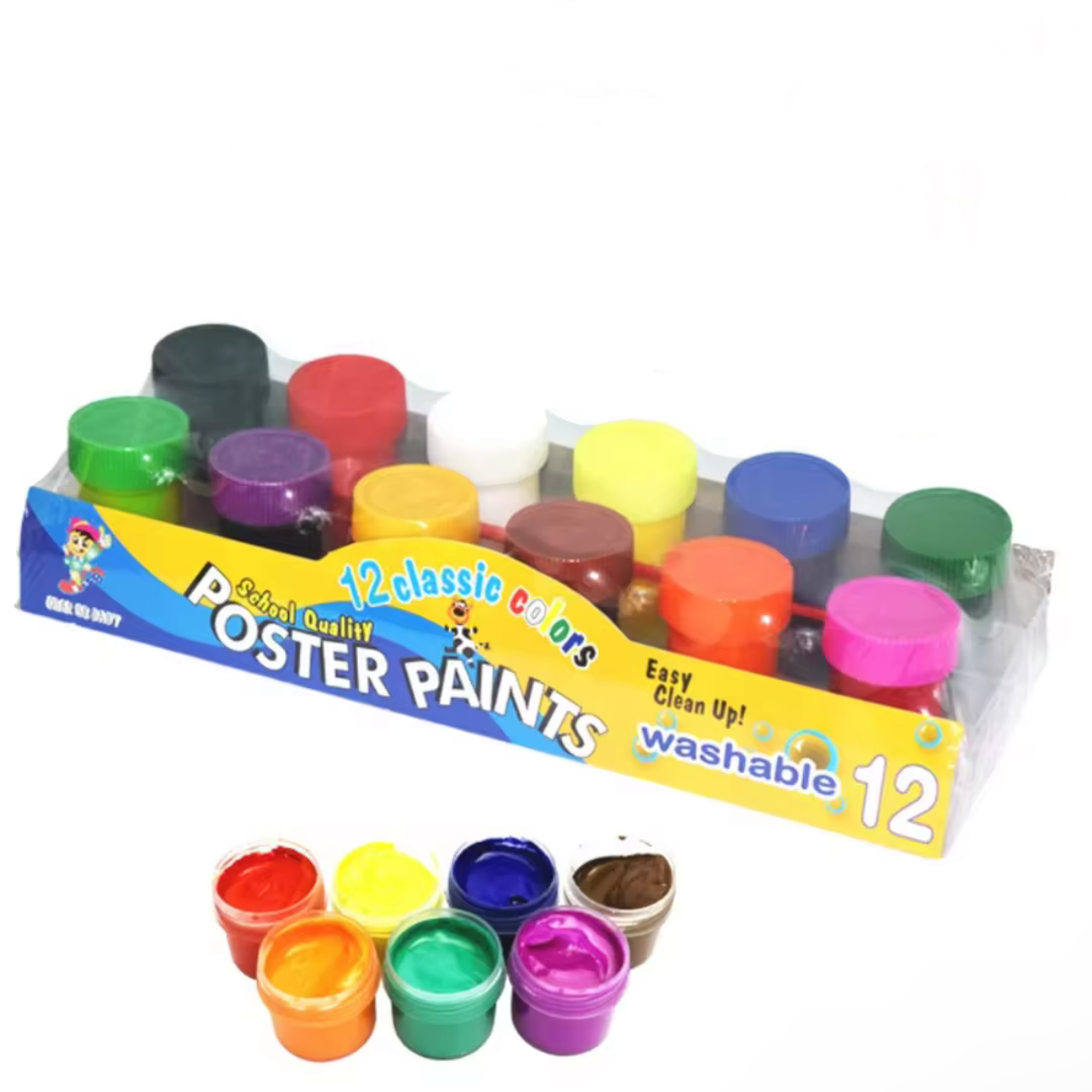 HBW, SOLID POSTER PAINT 6 COLOR (10g)