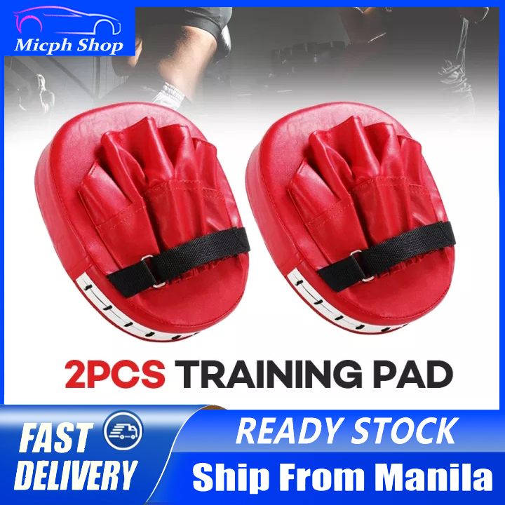 BeSmart Focus Punching Mitts Training Hand Pads for Kickboxing Muay Thai  MMA Boxing Mitts Training Focus Punch Mitts Bags Hand Target Pads for Kids,  Men & Women Pink/White One Size