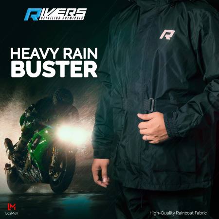 Rivers Raincoat for Motorcycle Rider