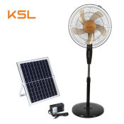 KSL Rechargeable Solar Electric Fan with Mobile Charger