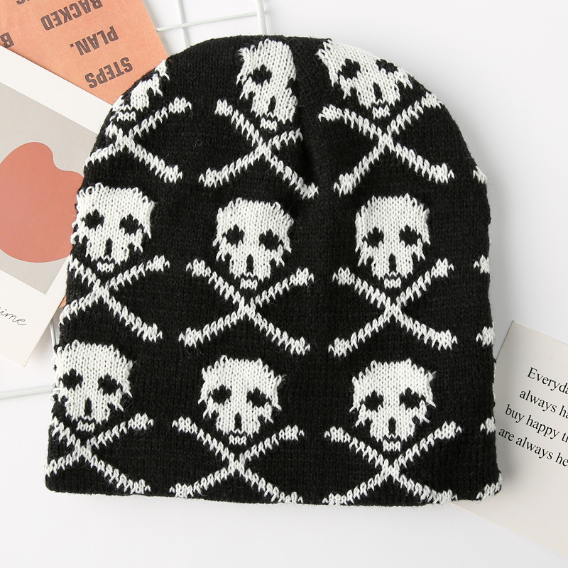 Hip Hop Style Skull Hat Women Designer 