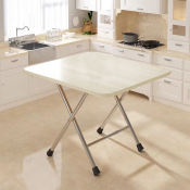 Folding Table Dining Square Table Portable Dining Table