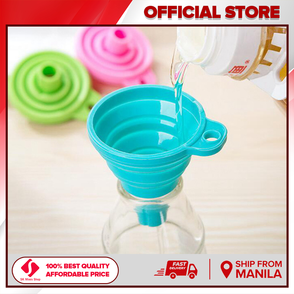 Various Sizes Plastic Funnel Set, Multipurpose Wide Mouth Funnel