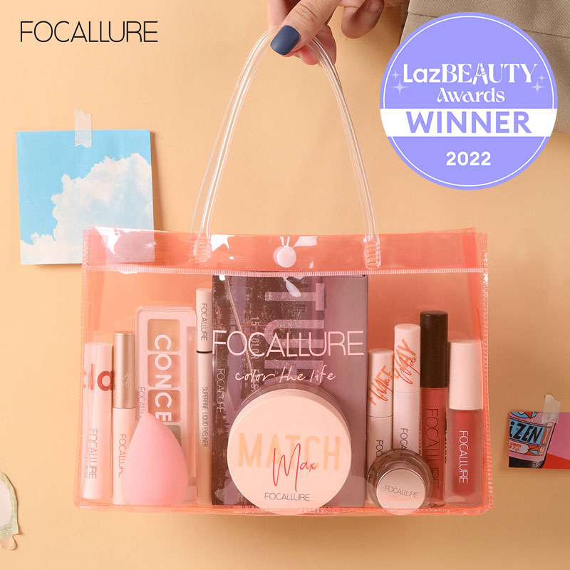 Discount on Focallure  shoes - SKU: FOCALLURE Makeup Kit Complete Set Liptint Set Waterproof Matte Original Long Lasting Mascara Black E