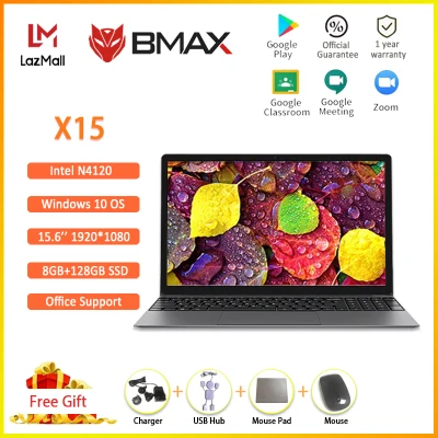 BMAX X15 Laptop Intel Gemini Lake N4120/N4100 15.6 inch Intel UHD Graphics 600 8GB LPDDR4 RAM 128GB SSD windows10 Notebook (1)