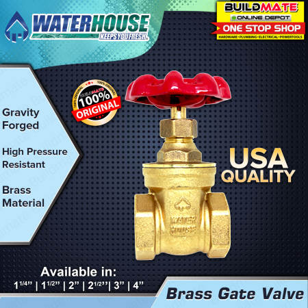 Powerhouse Brass Gate Valve, various sizes, sold per piece