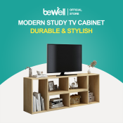 Bewell Modern TV Cabinet with Storage Shelf