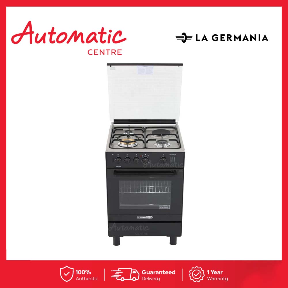 Tecnogas TFE6004FRSS 60cm Cooking Range with 4 Hotplate 80 Liters Electric  Oven Grill and 4 Cooking Functions