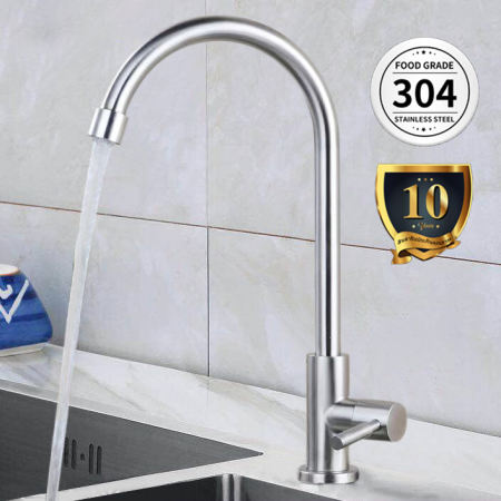 SUS304 Stainless Steel Kitchen Faucet by 