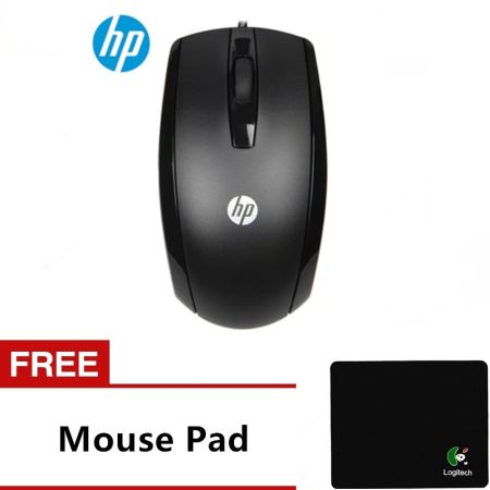 HP X500 Optical Wired USB Mouse Free one pcs mouse pad