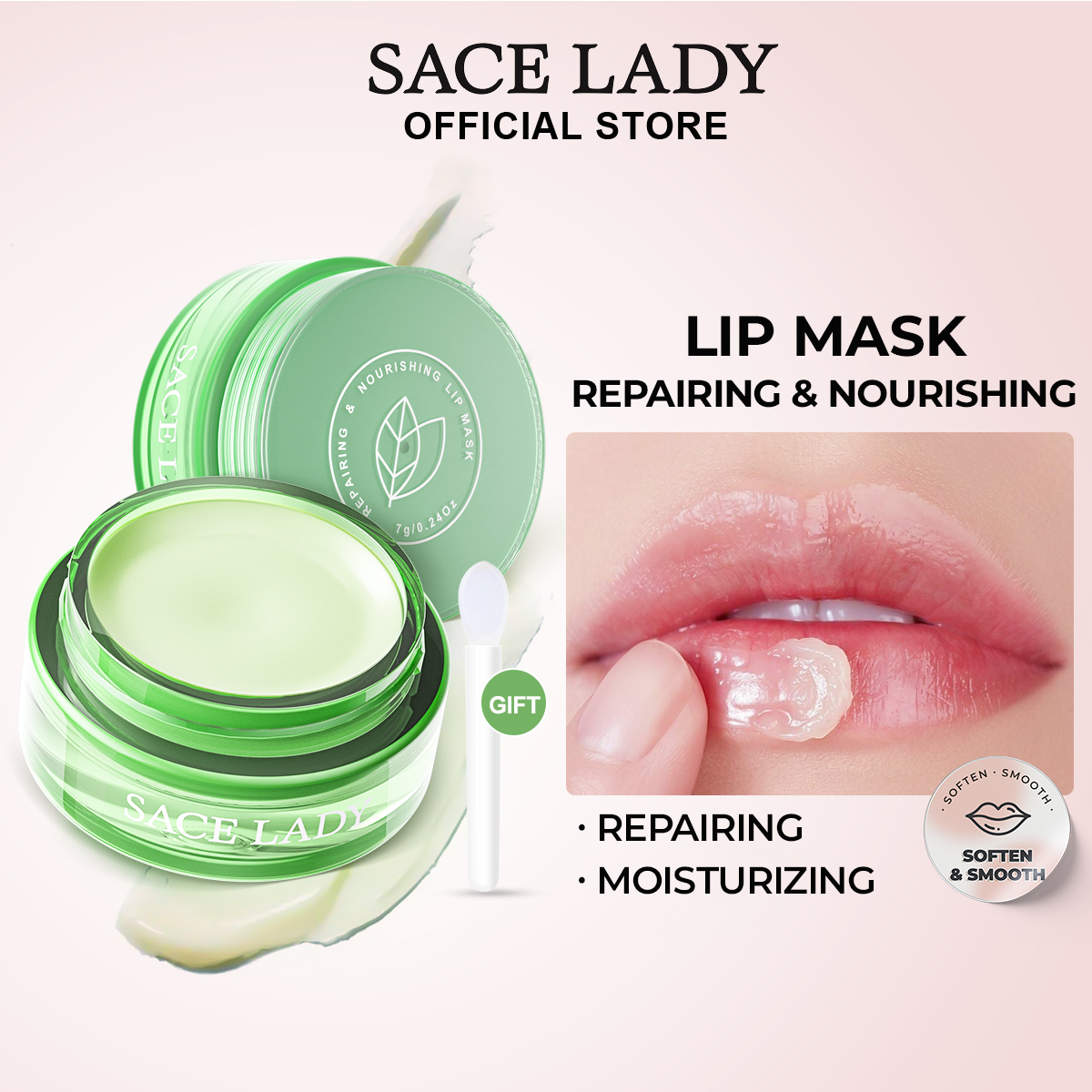 Discount on SACE LADY  shoes - SKU: SACE LADY Repairing Lip Mask Moisturizing Lip Mask Nourishing Repairing Soften Lip Sleeping Mask 7g