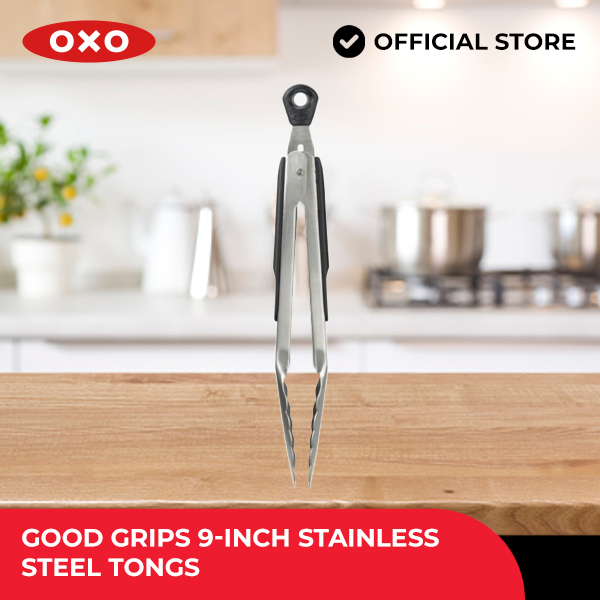 OXO Good Grips Stainless Steel Tongs with Nylon Heads - 9