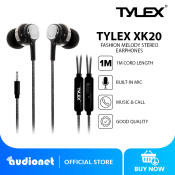 Classic Color Fashion Earphones with Microphone - TYLEX XK20