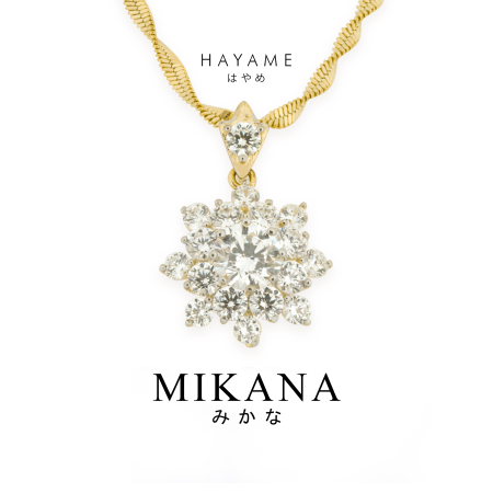 Mikana Gold Plated Hayame Pendant Necklace - Stylish Korean Jewelry
