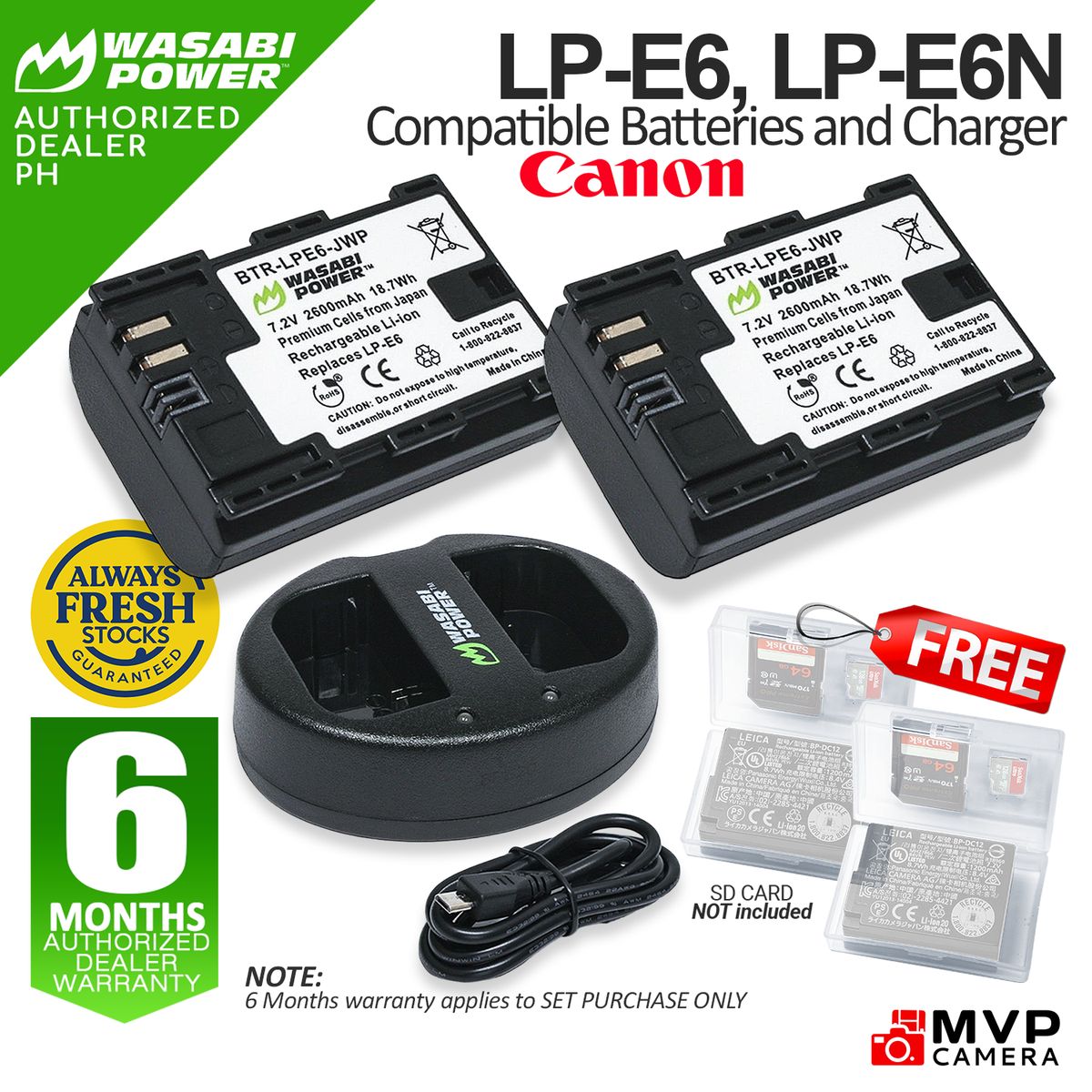 Canon LP-E12 Dual Charger by Wasabi Power