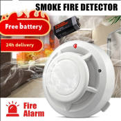 Portable Fire Alarm Sensor with Photoelectric Smoke Detection 
