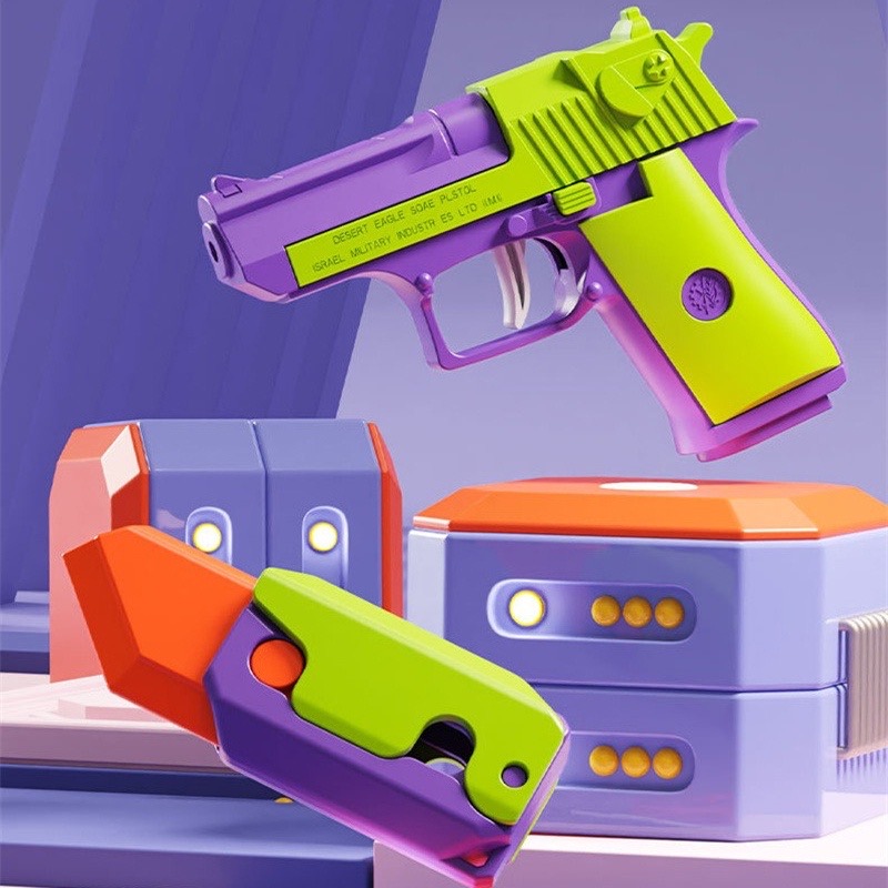 Genuine 3d Gravity Carrot Gun Kids Rob Knife Mini 1911 Cub Hand Grab Toy 3d gravity gun