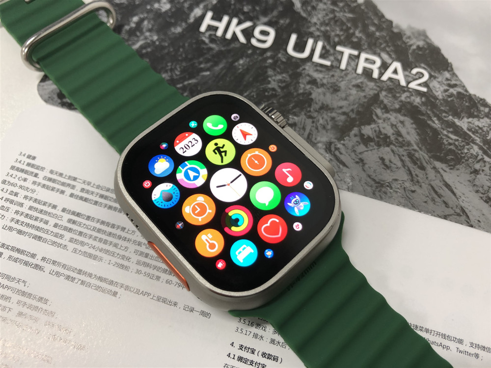 HK9 Ultra 2 AMOLED Reloj Inteligente Hombres HK8 ChatGPT NFC Smartwatch 2GB  ROM Isla Dinámica Ai Cara Para Android IOS 2023