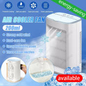 2023 Mini USB Electric Fan with Mist Spray, Portable