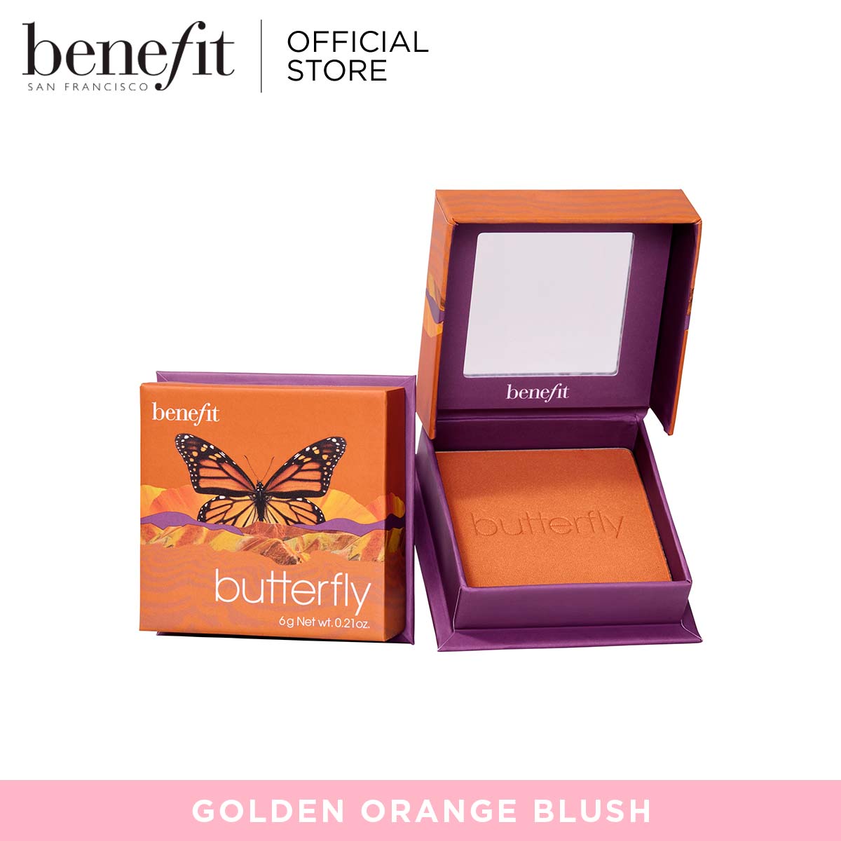 Discount on Benefit  shoes - SKU: Benefit Butterfly Golden Orange Blush