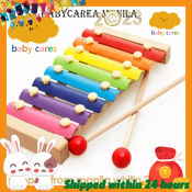 Hand knock on piano boy wooden eight-tone knock on piano baby percussion xylophone wooden early education percussion toy