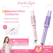 HODEKT Ceramic Automatic Curler Iron - Fast Heating Hair Styler