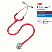 3M Littmann Pediatric Stethoscope with Red Tube and Chestpiece