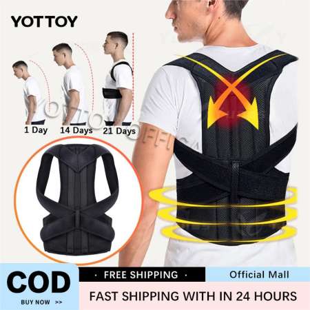 YOTTOY Posture Corrector for Men - Adjustable Back Support