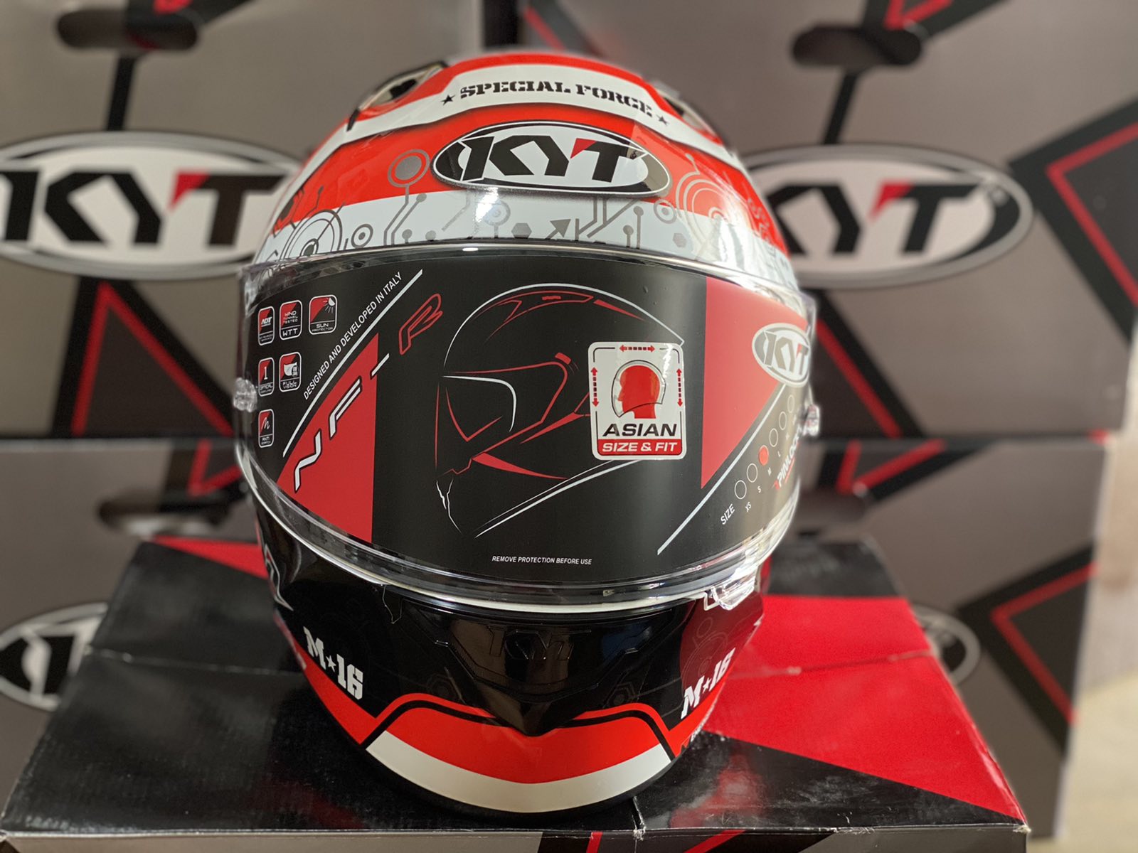 KYT NFR SUPER MARIO DUAL VISOR FULLFACE 