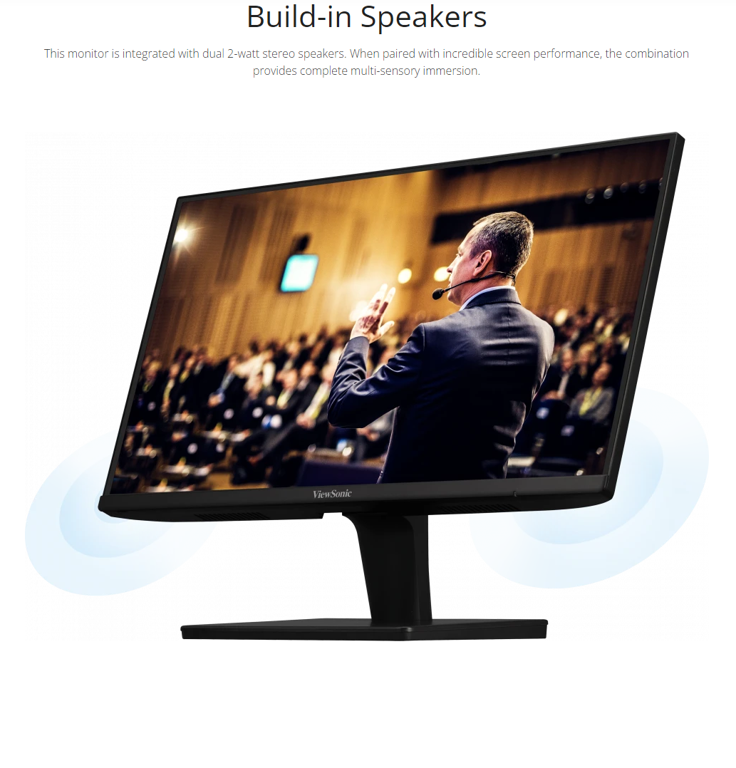 Viewsonic VA2409-MH 24” IPS 1080p Full HD 75hz Monitor with Built-in speakers